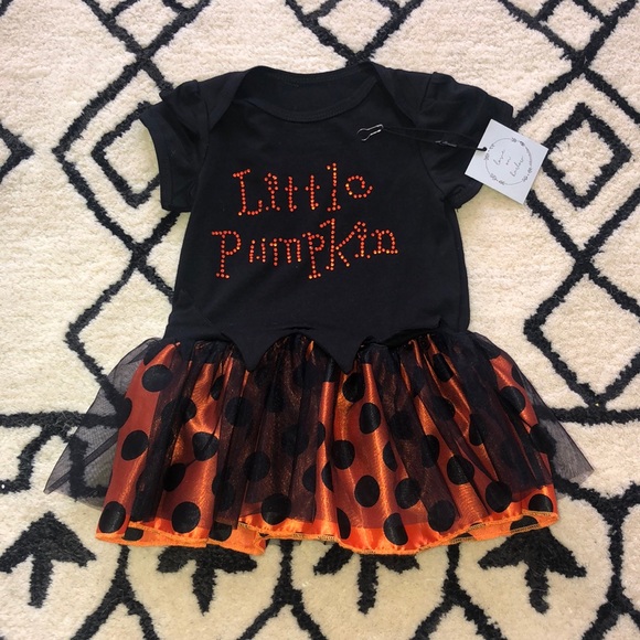 Love on Harlow Other - NWT Little Pumpkin Halloween Tutu Onsie
